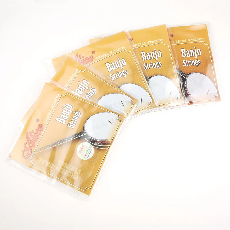 

5 Set Alice 4 / 5 String Banjo Strings Plated Steel Coated Copper Alloy Five Stringing For Sale New