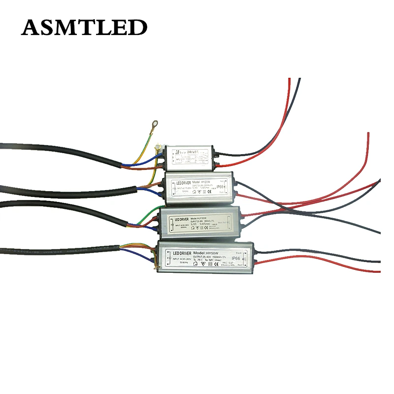 

AC85-265V to DC20-38V 0.3A 0.6A 0.9A 1.5A 3A LED Bead Driver 10W 20W 30W 50W 100W ip66 Waterproof LED Chip Lighting Transformers
