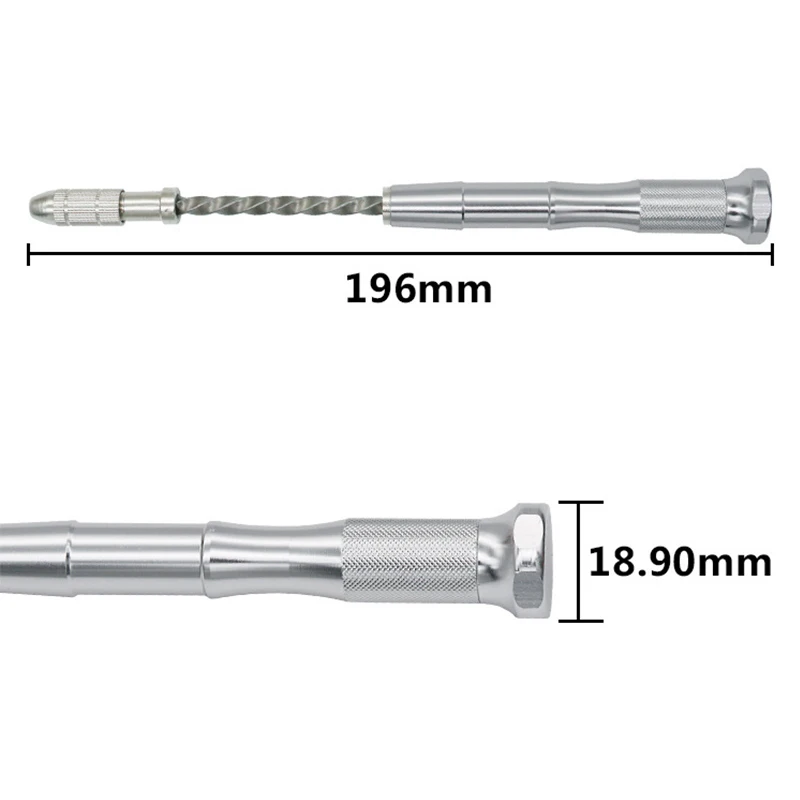 Высокоточная, алюминиевая ручная дрель Мини Микро алюминиевая ручная дрель с Keyless Chuck + 10 шт. твист дрель небольшое сверло твист дрель