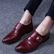 Genuine leather Men Leather Oxfords Shoes Spring Autumn Brand British font b Dress b font Wedding