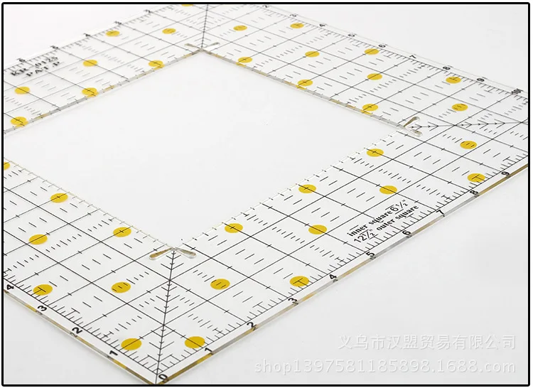 Diy инструмент для шитья, сплайсинга, линейка, линейка для резки 12ii n* 12in дюймов, линейка