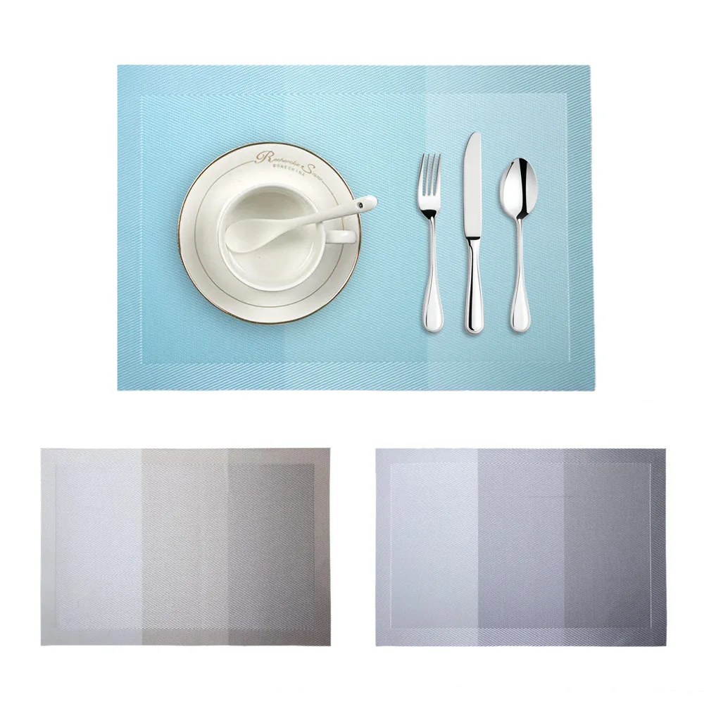 

Placemat Woven Non-slip PVC Insulation Placemat Washable Table Decorative Mats Eco-friendly Heat-resistant Placemats 19MAY23