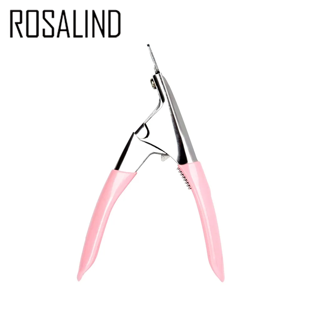 

ROSALIND Nail Edge Cutter Stainless Steel Nail Clipper Acrylic Gel Clipper U-type Shear Nail Scissors Eliminate Dead Skin Care