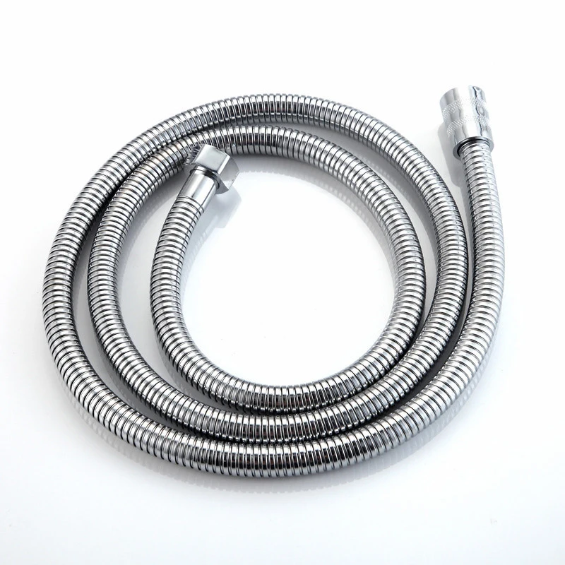 

1.5m Stainless Steel Silver Shower Hose Bathroom Flexible Water Tube Pipe Plumbing Hoses 1/2'' Bath Shower Head Pipe Accessories