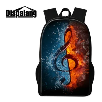 

Dispalang 3D Musical Note School Bags For Primary Students Children Daily Backpacks 16 Inch Large Bookbag Women Men Bagpack Pack