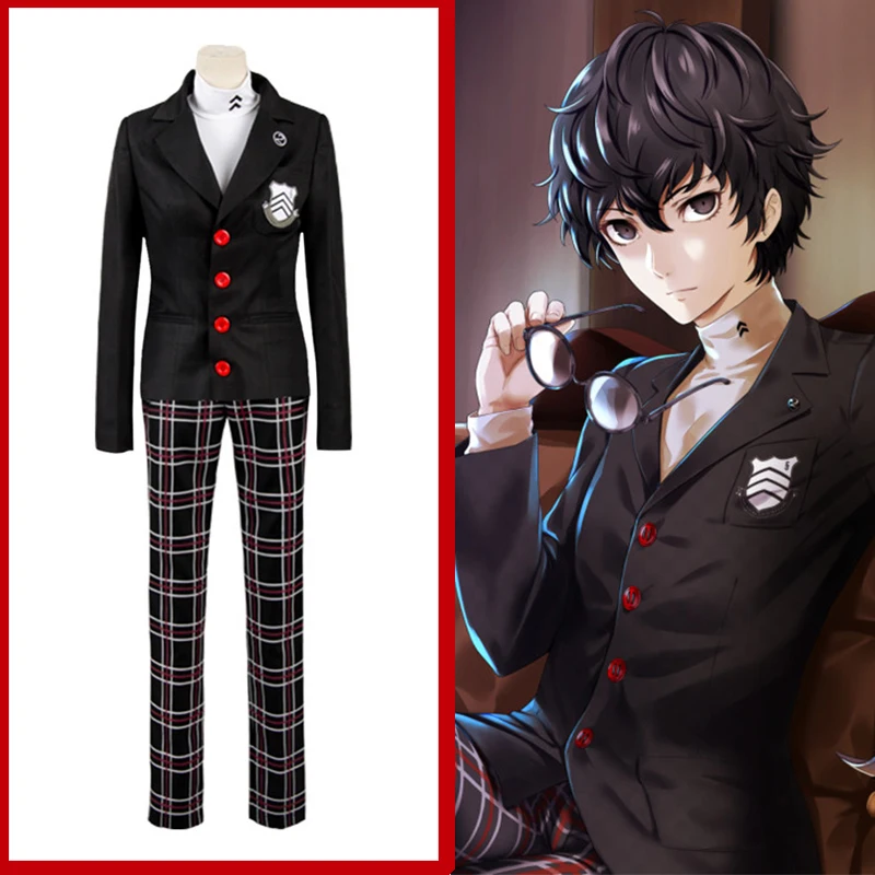 

Game Persona 5 The Animation Cosplay Costumes Ren Amamiya Cosplay Costume Halloween Party Akira Kurusu Joker Cosplay Costume