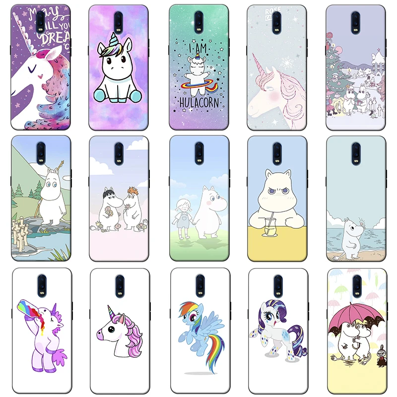 Hippo Rainbow Unicorn Horse cute animal Soft Silicone Phone Case for oneplus one plus 7 pro 7t 6 6t 5t |