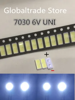 

100PCS Maintenance of UNI LED LCD TV backlight lamp with light emitting diode 6V tube 7030 SMD beads UNI