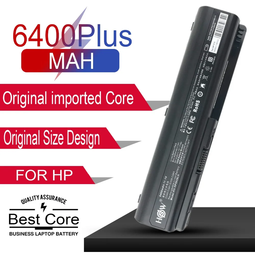 Аккумулятор 10 8 В 6 ячеек 6400 мАч для ноутбука HP G5 G6 G7 HDX16 PAVILION DV4 DV5 DV6 COMPAQ CQ40 CQ45 CQ50 CQ60
