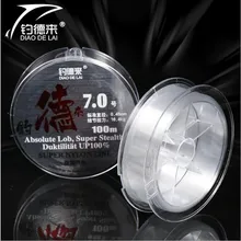 Фирмы FDDL хорошего качества 100 м супер сильная нейлоновая рыболовная моноволоконная нить рыболовная проволока зеленый/белый Карп Рыбная леска