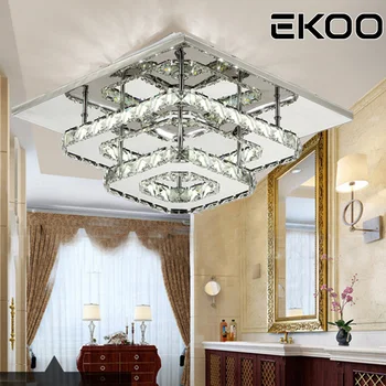 

EKOO Crystal LED Aisle Lamp lamparas de techo Surface Mounting Ceiling lights Fixture For hallway, aisle, balcony etc.