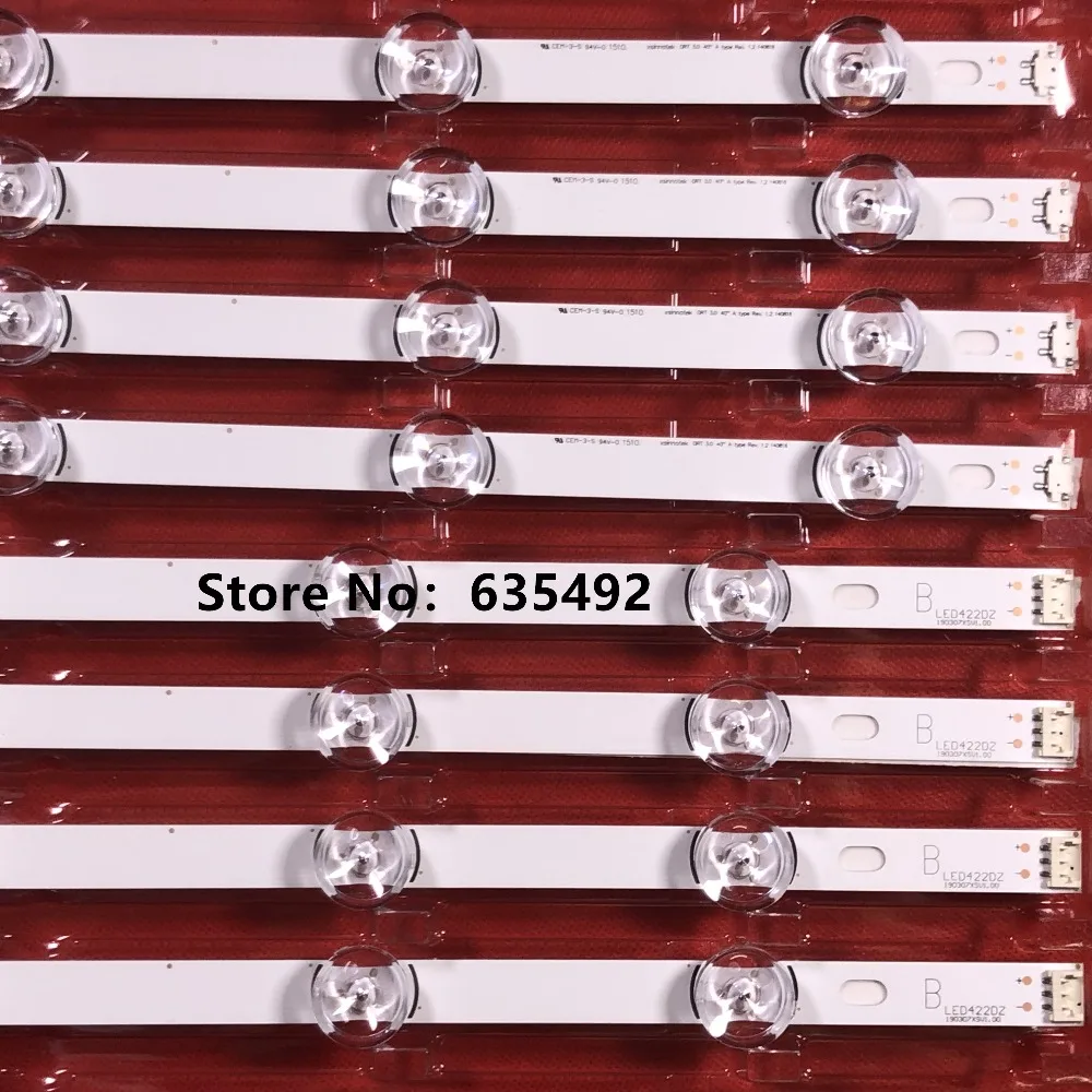 8 шт. светодио дный Подсветка лампы Газа 8 светодио дный s для LG 40 "ТВ 40LF630V SVL400 HC400DUN-VCKN1-211X VCKN5-214X 40LH5300 DRT4.0 40" 6916L-0885A