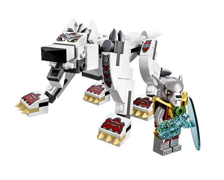 109pcs Chimaed Legend Beast Wolf Minifigure Building Block Best Gift For Children Kids Toys Compatible With