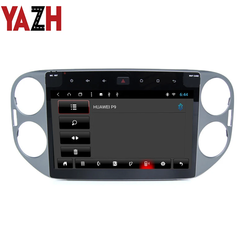 Perfect YAZH 2 din 10.1 inch TFT LCD IPS display For VolksWagen Tiguan 2013 2014 2015 Android Car Stereo 1080*600 Auto GPS Navigation 2