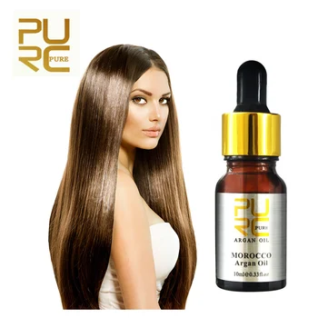 

Hot Sale 1 Bottle Pure Argan Oil for Hair Care 10ml Treatment for All Types Hair Scalp Treatment Hair Care TSLM1