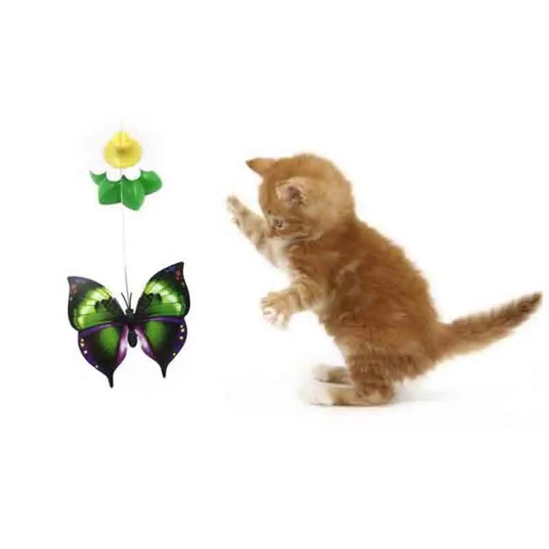 Cat Toys Electric Rotating Colorful Butterfly Funny Pet Seat ScratchToy For Cats Kitten dropshipping 8 x 5.5cm Cat Toys Electric Rotating Colorful Butterfly Funny Pet Seat ScratchToy For Cats Kitten dropshipping 8 x 5.5cm
