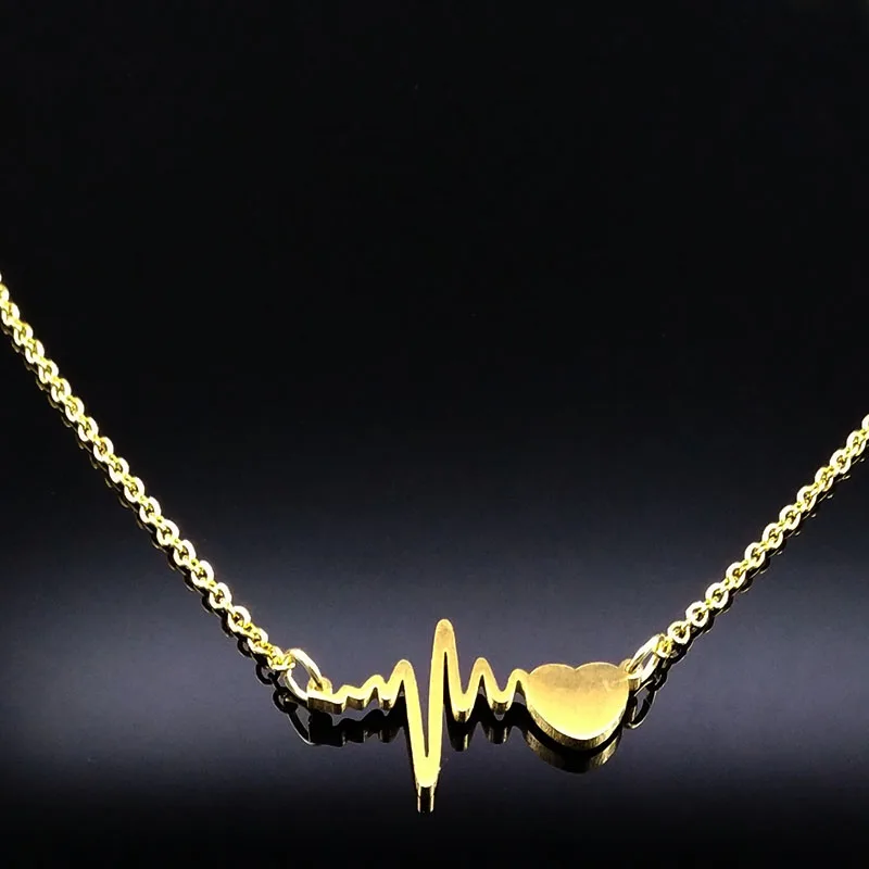 Oro Color acero inoxidable corazón pendientes collar Set joyería de las mujeres oro Color joyería Set juego de joyeria de acero S178505 Oro Color acero inoxidable corazón pendientes collar Set joyería de las mujeres oro Color joyería Set juego de joyeria de acero S178505