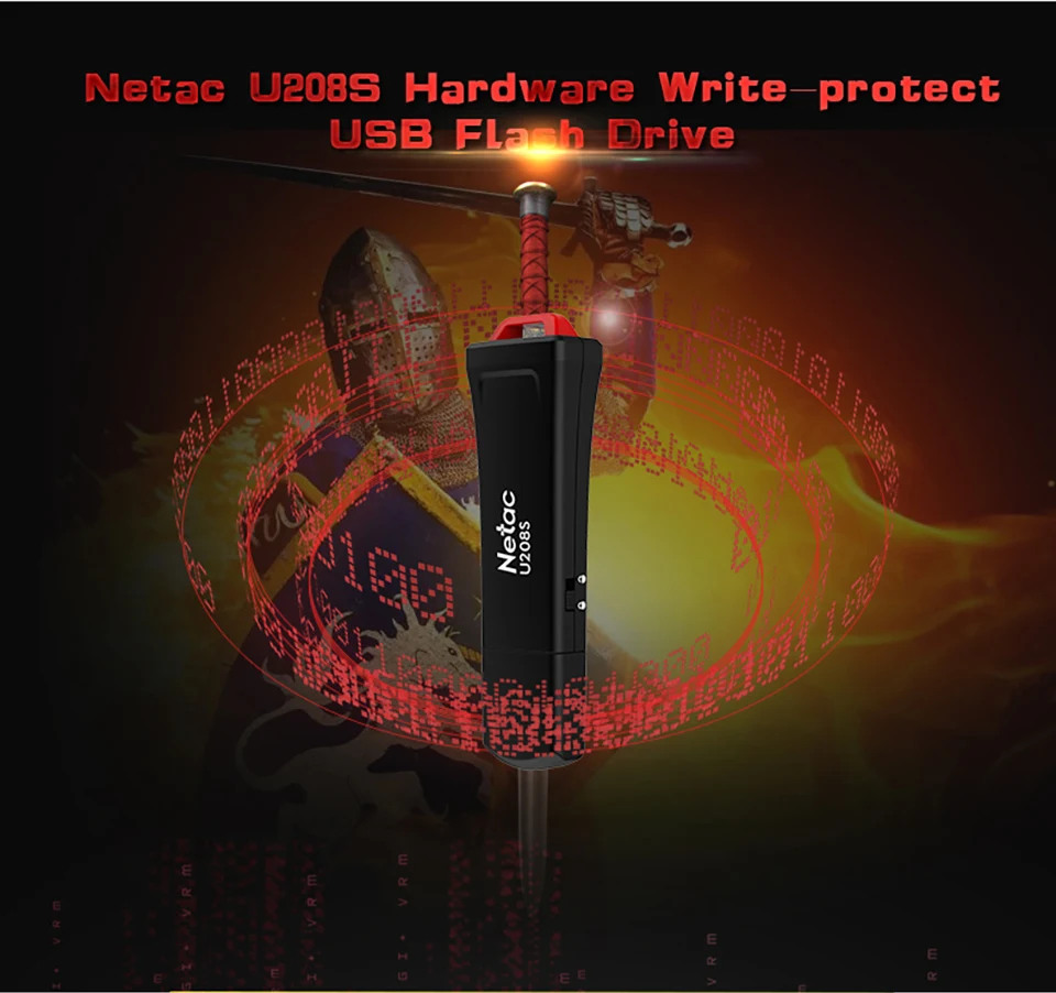 Netac U208S USB Flash Drive 8 GB 16 GB 32G USB2.0 переключатель защиты оборудования заблокирован флэш-накопитель ручка Memory Stick