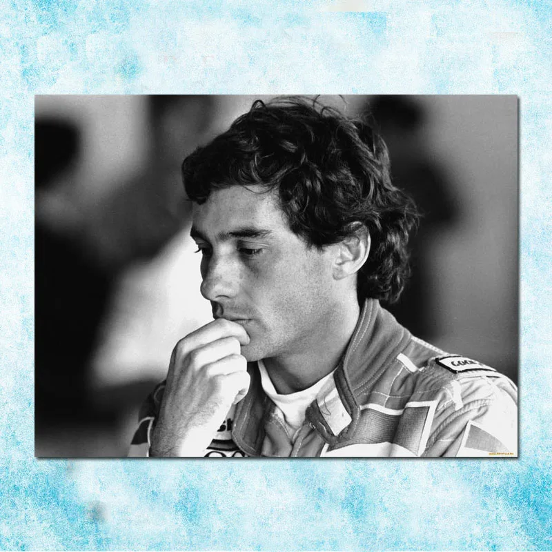 AYRTON SENNA Спорт Искусство Шелковый плакат холст печать 13x18 24x32 дюйма 004|Рисование и