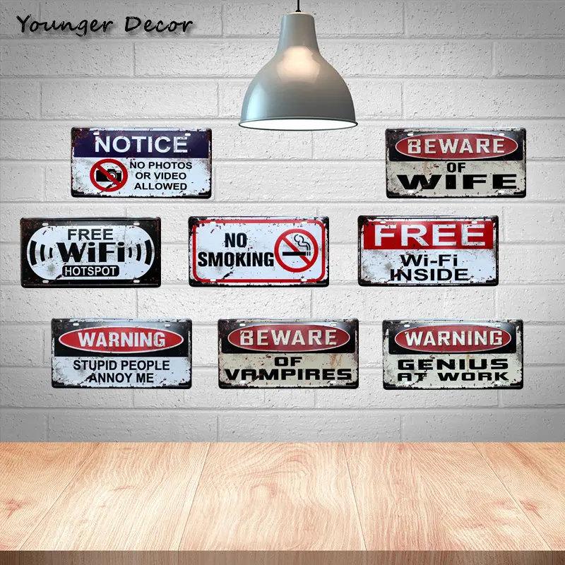 Металлический номерной знак для автомобиля с Wi Fi|home decor|genius at workgenius car |