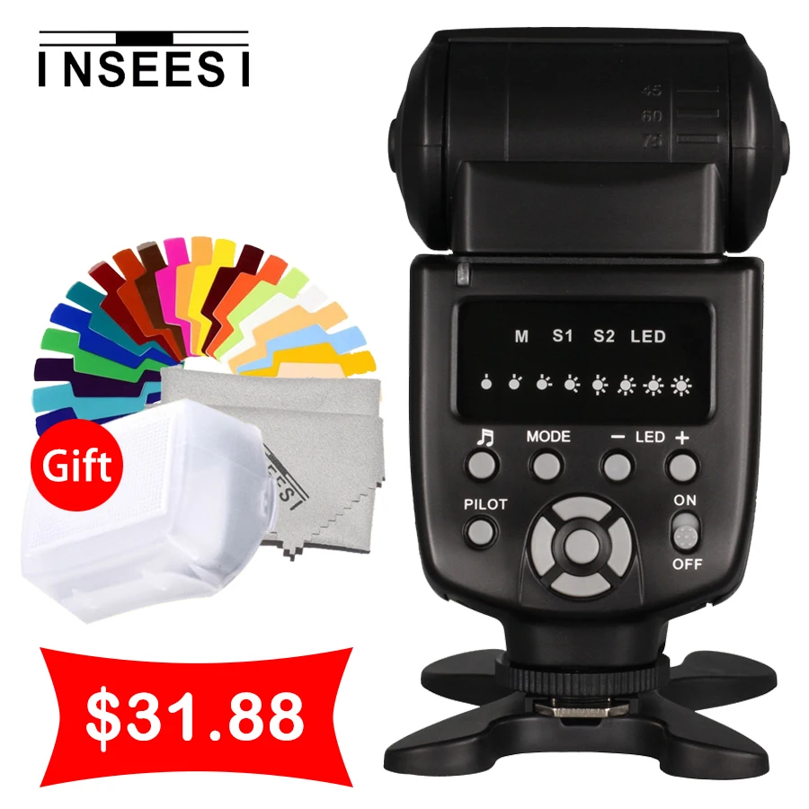 INSEESI IN-560IV    Speedlite  CANON NIKON Pentax Olympus Panasonic Fujifilm   VILTROX JY-680A