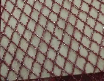 

yaking-92848 special 5 yards/pcs SEQUINS African french lace net tulle fabric with super quality