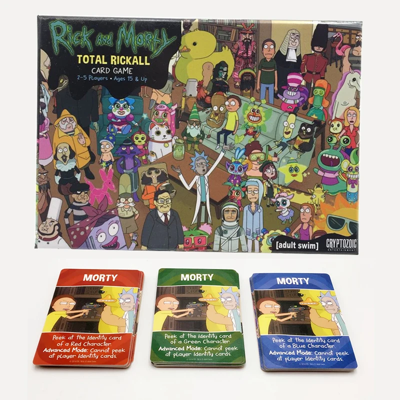 

Funny Cards Game For Adult Rick and Morty Total Rickall Cooperative Card Game Dropshipping