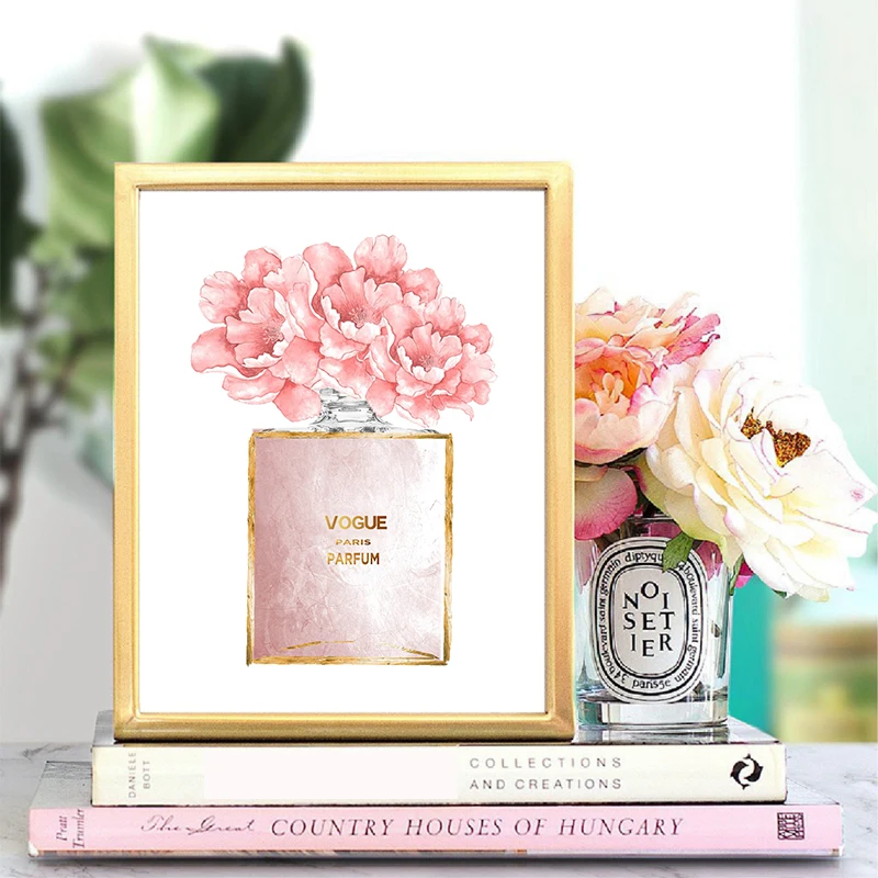 Fashion Perfume Canvas Painting Home Decor