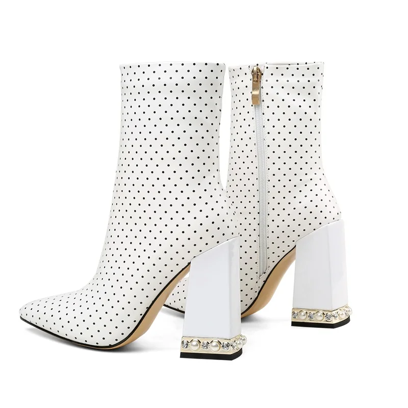 Vankering/женские ботильоны; элегантные теплые зимние ботинки; женские модельные туфли из микрофибры; женские зимние ботинки martin на высоком каблуке