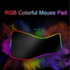 Tapis de souris lumineux pour jeu, surdimensionné, Surface Fine, imperméable, tissu de couture, pour bureau, lumière colorée rvb, lampe d'ambiance ► Photo 2/6