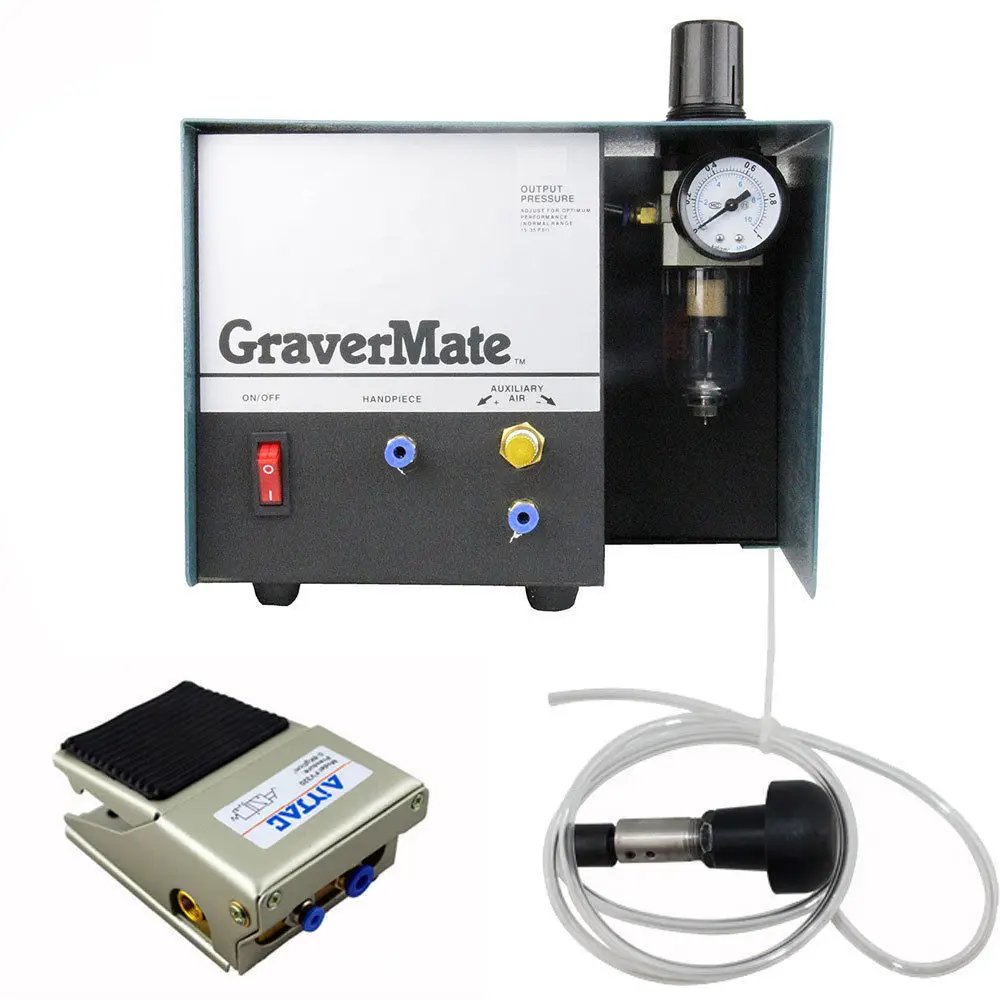 Pneumatic Impact Engraving Machine Graver helper Jewelry Engraver Single Ended 110/220vin