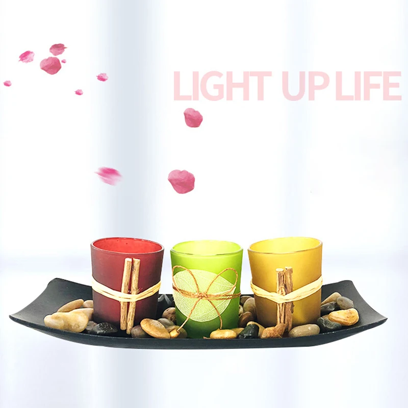 3pcs Tealight Table Candlestick Holders for Home Christmas Decoration Candle Holders Set