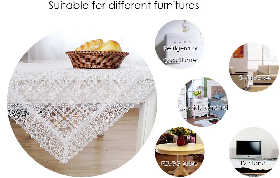 white tablecloth