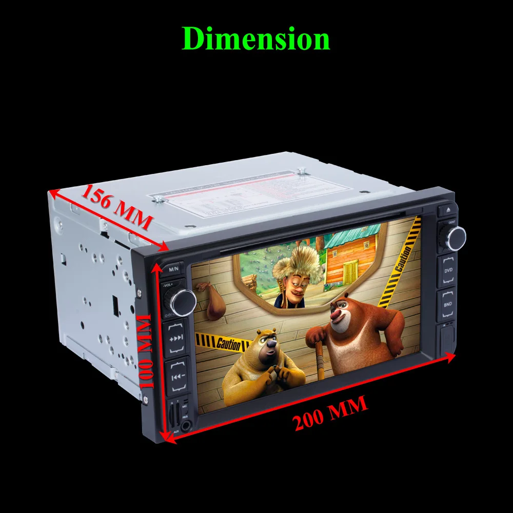 Сенсорный экран мультимедийный видео плеер " автомобильный DVD двойной Ding DVD CD Bluetooth плеер быть подключен с задней камерой gps карта