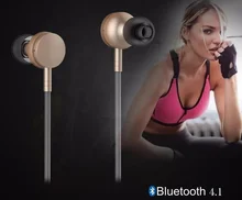 New Stereo Ear Buds Wireless MP3 Player Earphones Earpieces Metal IN-Ear Earphone HI-FI Stereo Surround Bass with Microphone