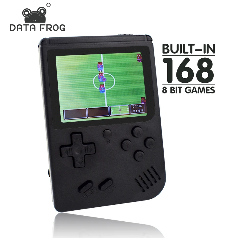 Data Frog Retro-FC Mini Video Game Console Built In 168 Retro 8 Bit 3.0 Inch Games AV Out Portable Handheld Game Gift For Kids Data Frog Retro-FC Mini Video Game Console Built In 168 Retro 8 Bit 3.0 Inch Games AV Out Portable Handheld Game Gift For Kids