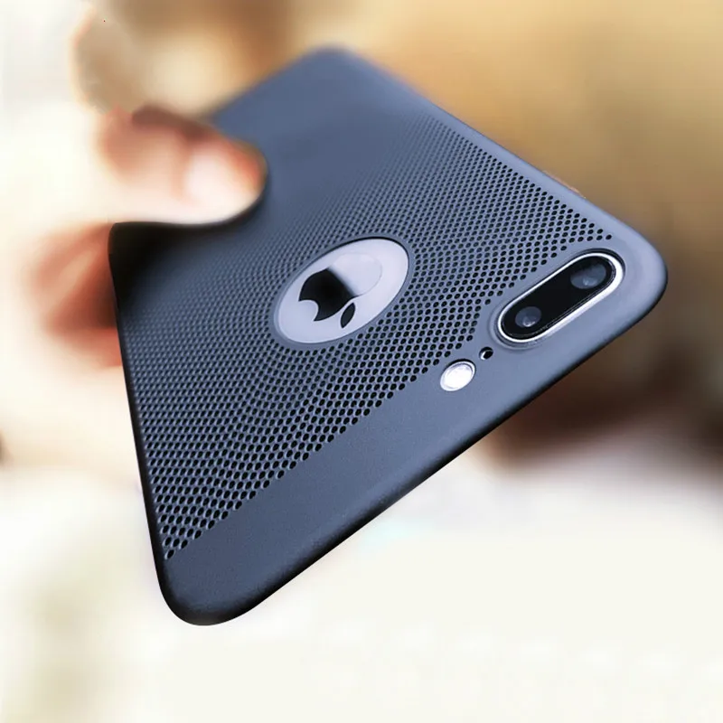 

GerTong Heat Dissipation Phone Case For iPhone X 10 8 7 6 6s Plus 5 5s SE Cover Cool Matte Hard PC Cases For iPhone XS MAX XR