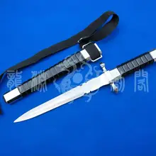 S4309 миниатюрный Охотник рыбы Нож Меч ж/черные ножны руки или ноги ремень 12,3"