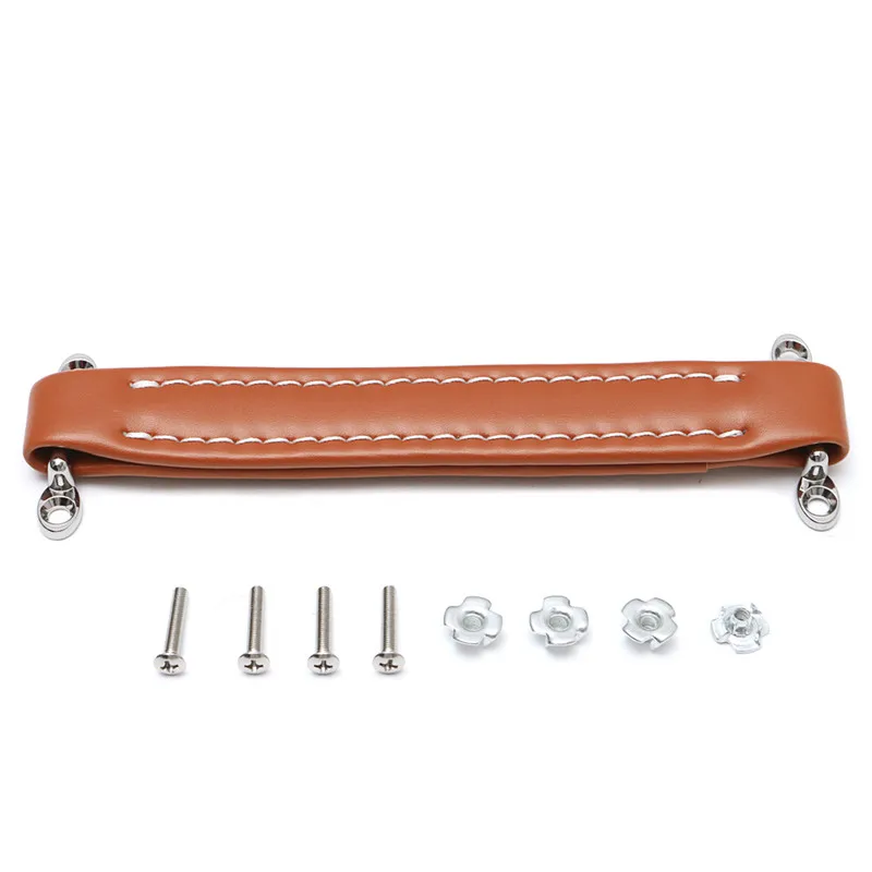 LEORY портативная рукоятка динамика толстые кожаные ручки с винтами для гитарного