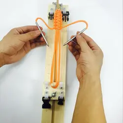 1 шт. DIY джиг твердой древесины Paracord браслет Maker Вязание инструмент узел плетеный шнур парашюта браслет ткацкие инструменты браслеты чайник