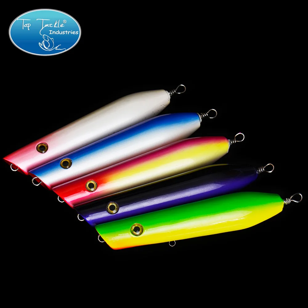 Wooden Popper Toptwater Fishing lure 130MM 5colorsin Fishing Lures