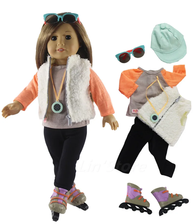 1 комплект Одежда для кукол наряд для 18 дюймов американская кукла много стилей на выбор