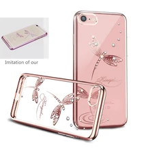 Rhinestone Case Cover For Apple iPhone 7 7 Plus Anti-scratch Protectiove Case with Crystals from Swarovski