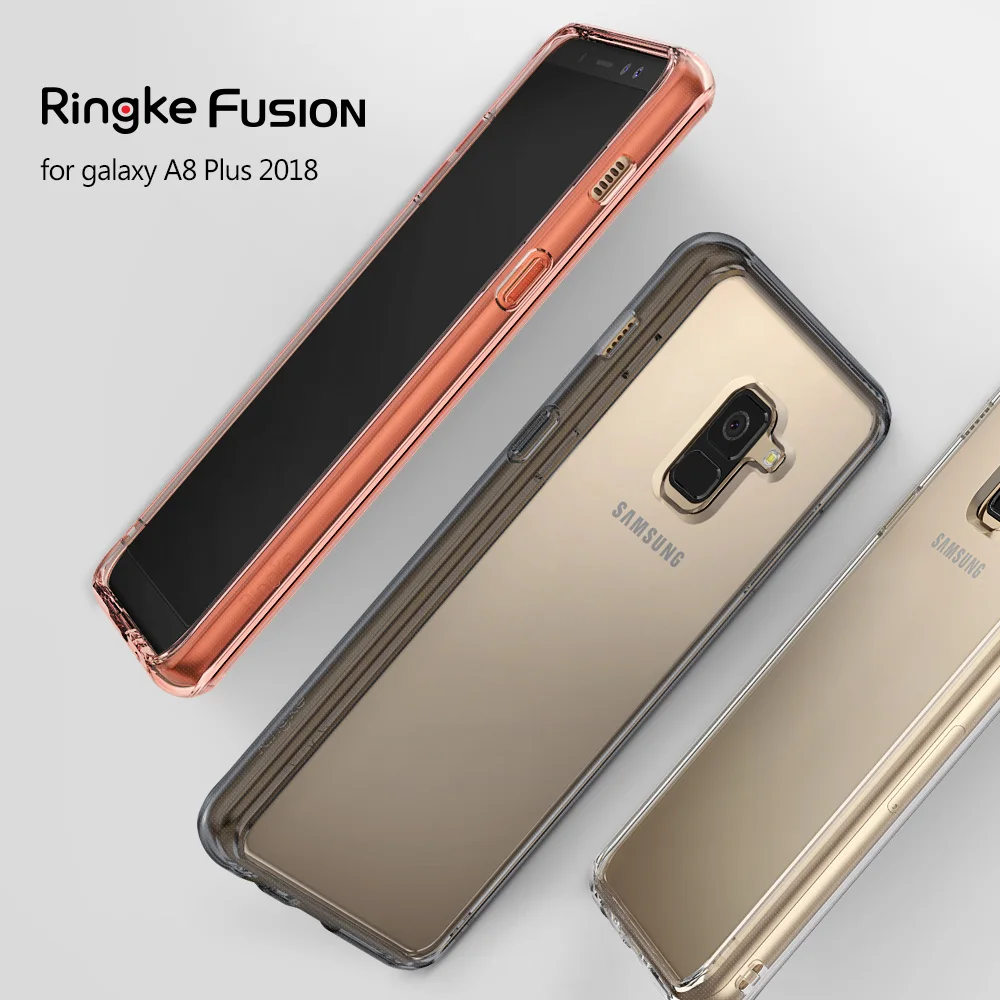 100% Оригинальные Ringke Fusion чехол для samsung Galaxy A8 плюс 2018 (A8 + 2018) |