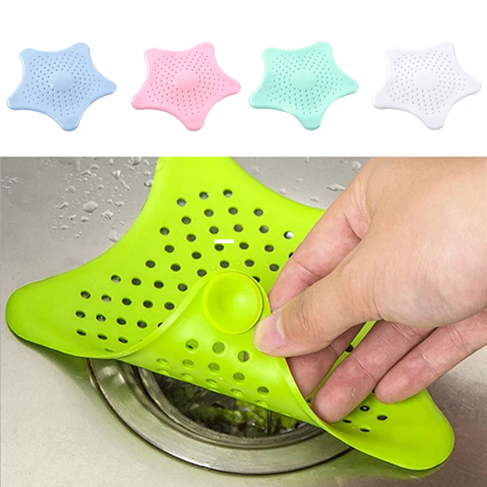 SAFEBET Colorful Bath Hair Catcher Stopper Shower Drain Filter Trap Silione Sink Strainer