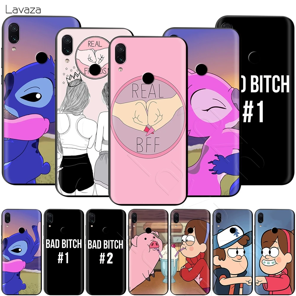 Чехол для девочек Best Friends BFF Xiaomi Redmi Note 8 9 S K30 Pro MAX 3 6 SE A1 A2 A3 10 Lite Plus 8A F1 |