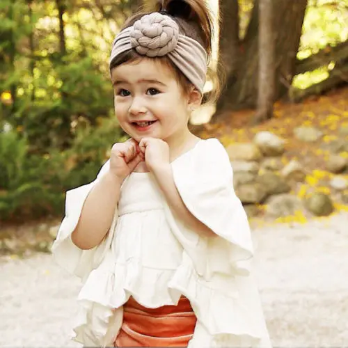 

Kids Girls Baby Toddler Turban Knotted Headband Hair Band Accessories Headwear