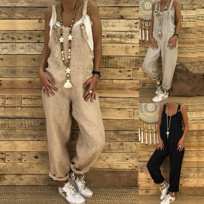linen bib overalls