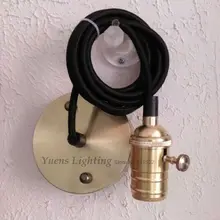 Винтажный Золотой медный E26/E27 Светодиодный светильник Цоколи лампы Эдисона адаптер конвертер патроны