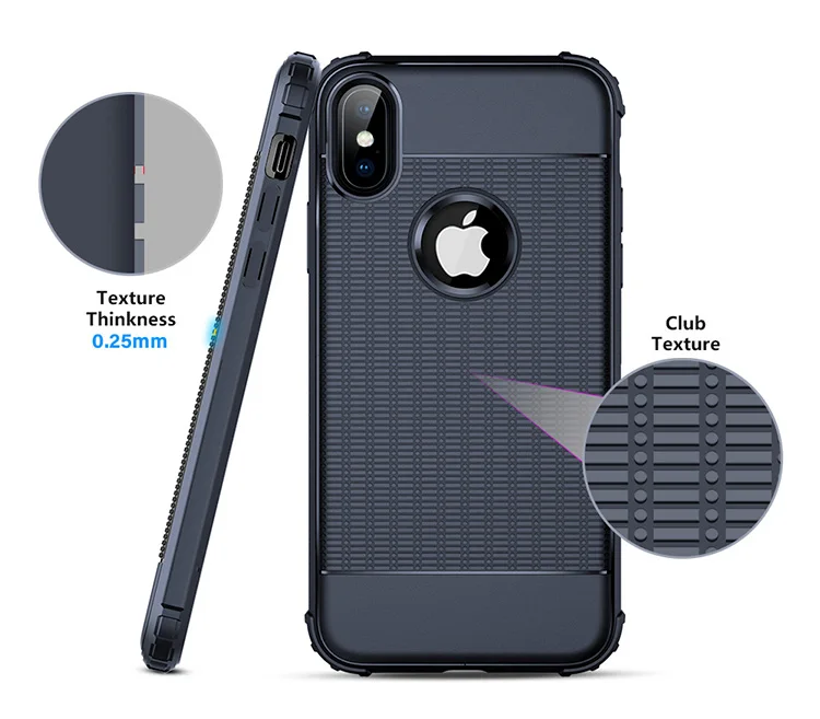 

Back Cover for iPhone 8 7 Plus 6 6S Thick Phone Case Heavy Duty Protection Soft Silicon Fundas for Apple XS Max XR X Plain Capa